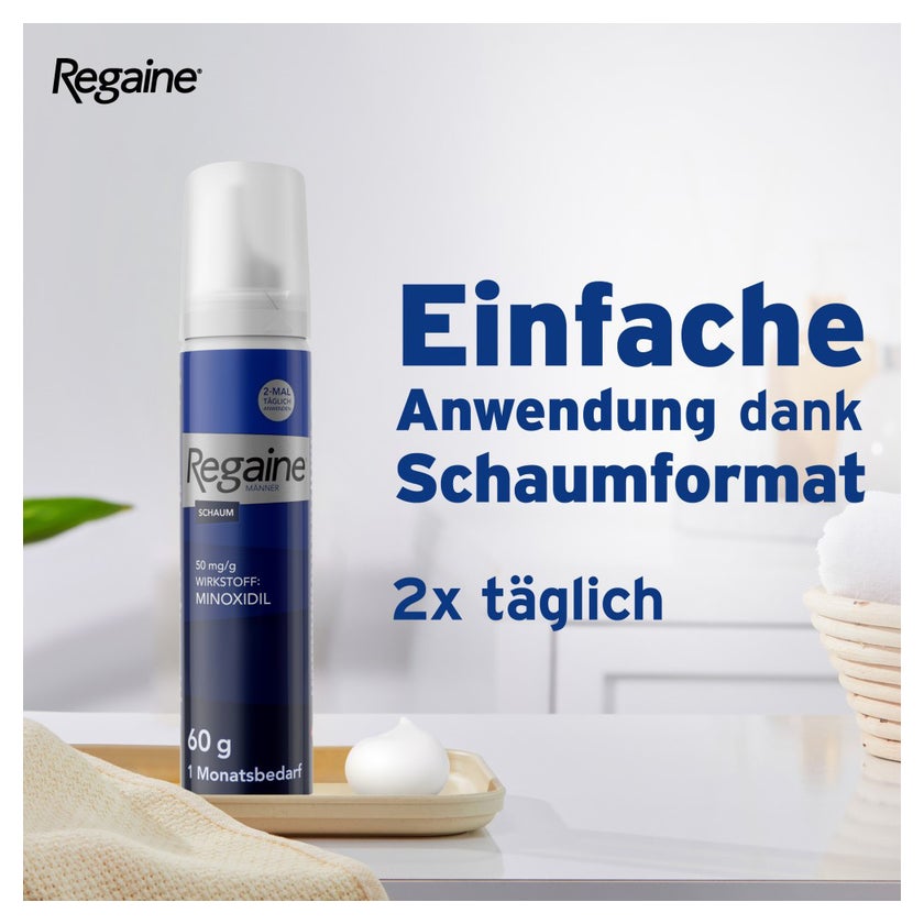 Regaine Männer Schaum mit Minoxidil 3X60 ml