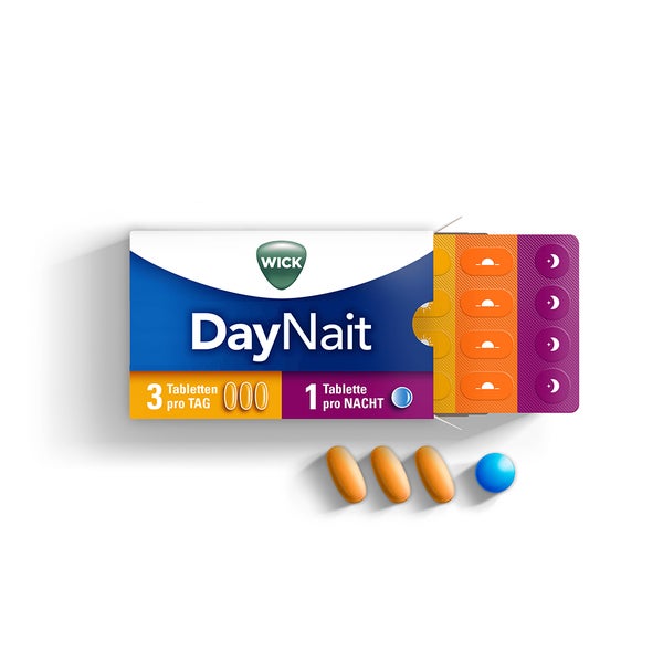 WICK DayNait Filmtabletten Tag & Nacht 16 St