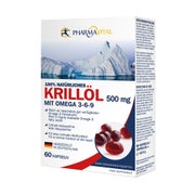 Natürliches Krillöl 500 mg Prem.+Omega 3 60 St