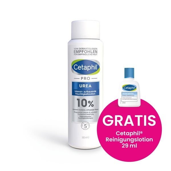 Cetaphil PRO Urea 10% Intensiv aufbauende Feuchtigkleitslotion 500 ml