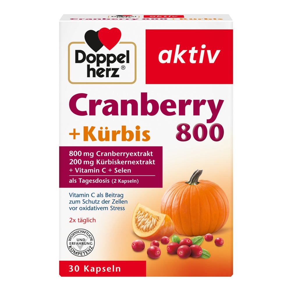 Doppelherz® aktiv Cranberry+Kürbis 30 St