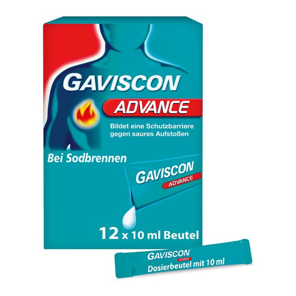 GAVISCON Advance Pfefferminz Suspension 12X10 ml