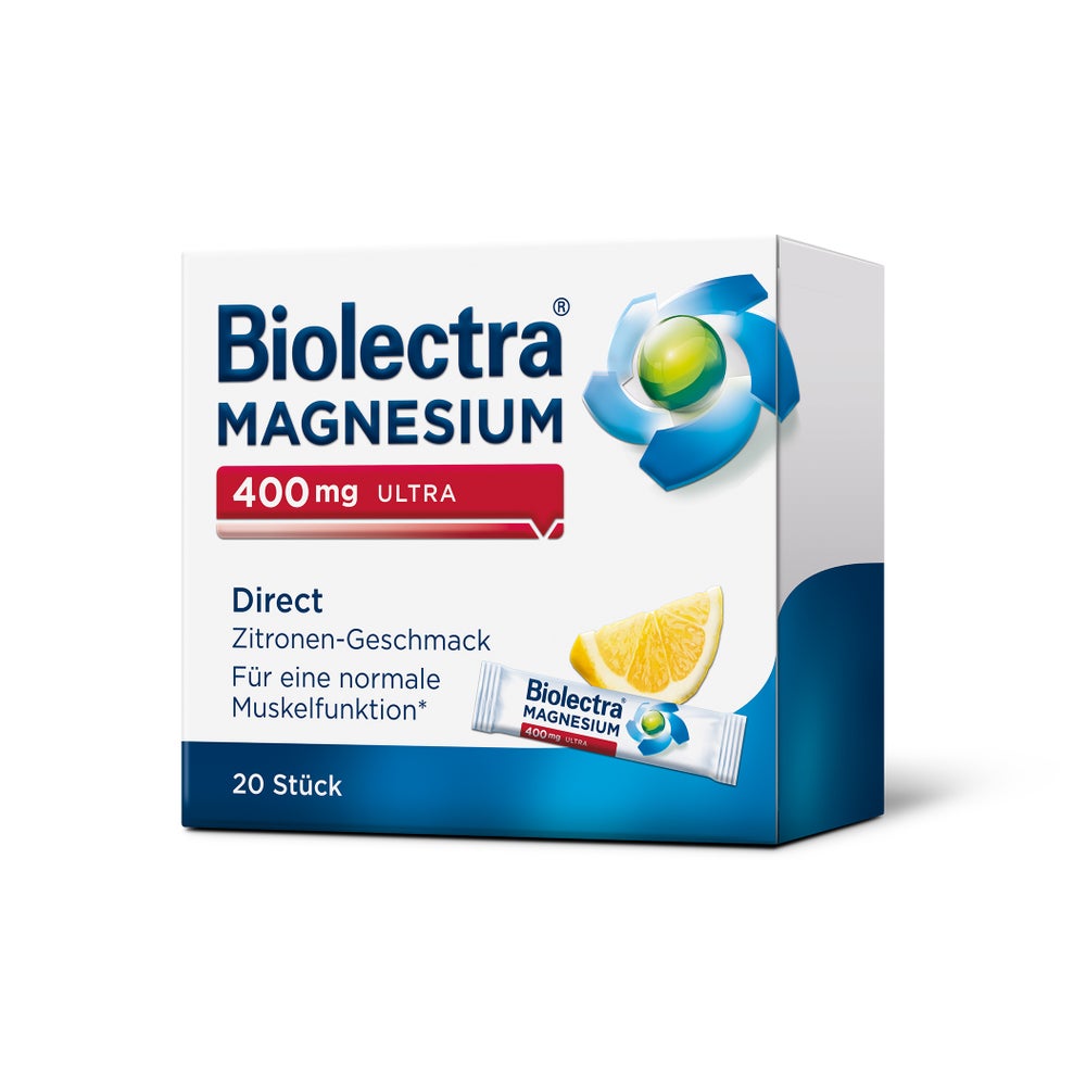 Biolectra Magnesium 400 mg ultra Direct Zitrone 20 St