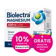 Produktabbildung: Biolectra Magnesium 400 mg ultra Direct Zitrone 20 St
