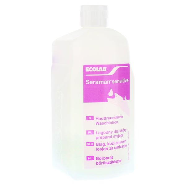 Ecolab Seraman sensitive Waschlotion mit APG, hautneutral - 1000 ml - Flasche 1 l