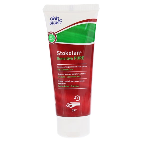 Stokolan SENSITIVE PURE Hautpflegecreme, parfümfrei – für empfindliche, trockene Haut - 100 ml - Tube 100 ml