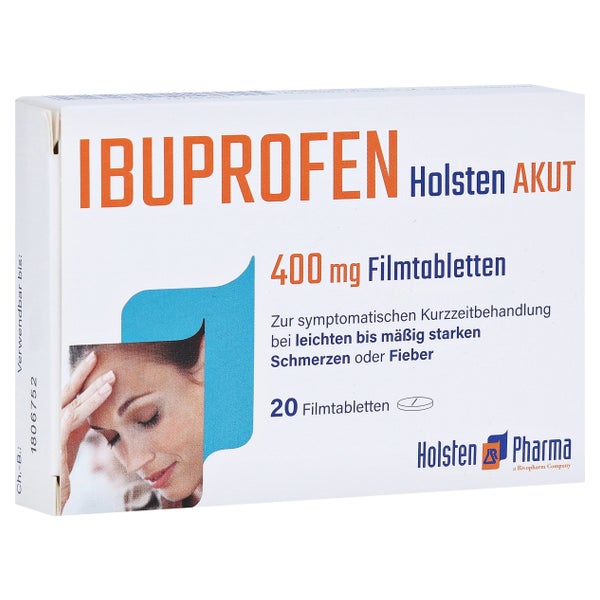 Ibuprofen Holsten akut 400mg Filmtabletten 20 St