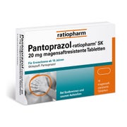 Produktabbildung: Pantoprazol-ratiopharm® SK 20 mg 14 St