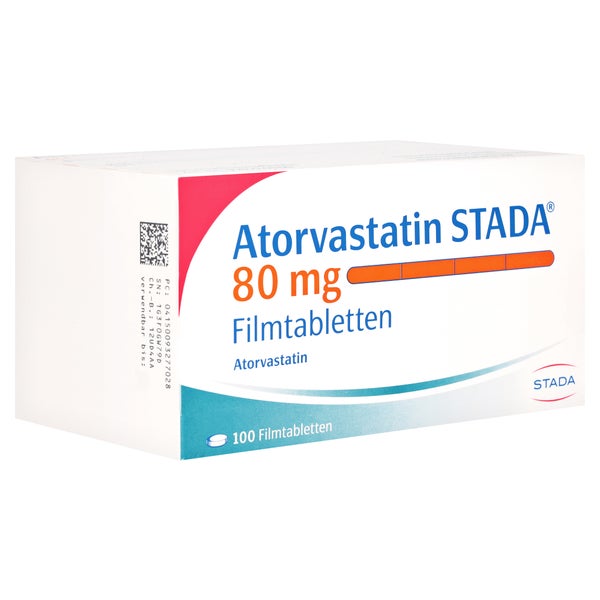 Atorvastatin Stada 80 mg Filmtabletten 100 St
