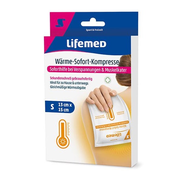 Lifemed Wärme-Sofort-Kompresse 15 cm x 13 cm weiß Größe S 1 St