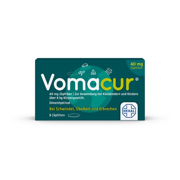 Vomacur 40 mg Zäpfchen 5 St