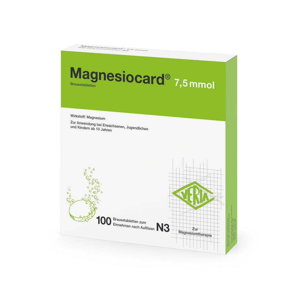 Magnesiocard 7,5 mmol Brausetabletten 100 St