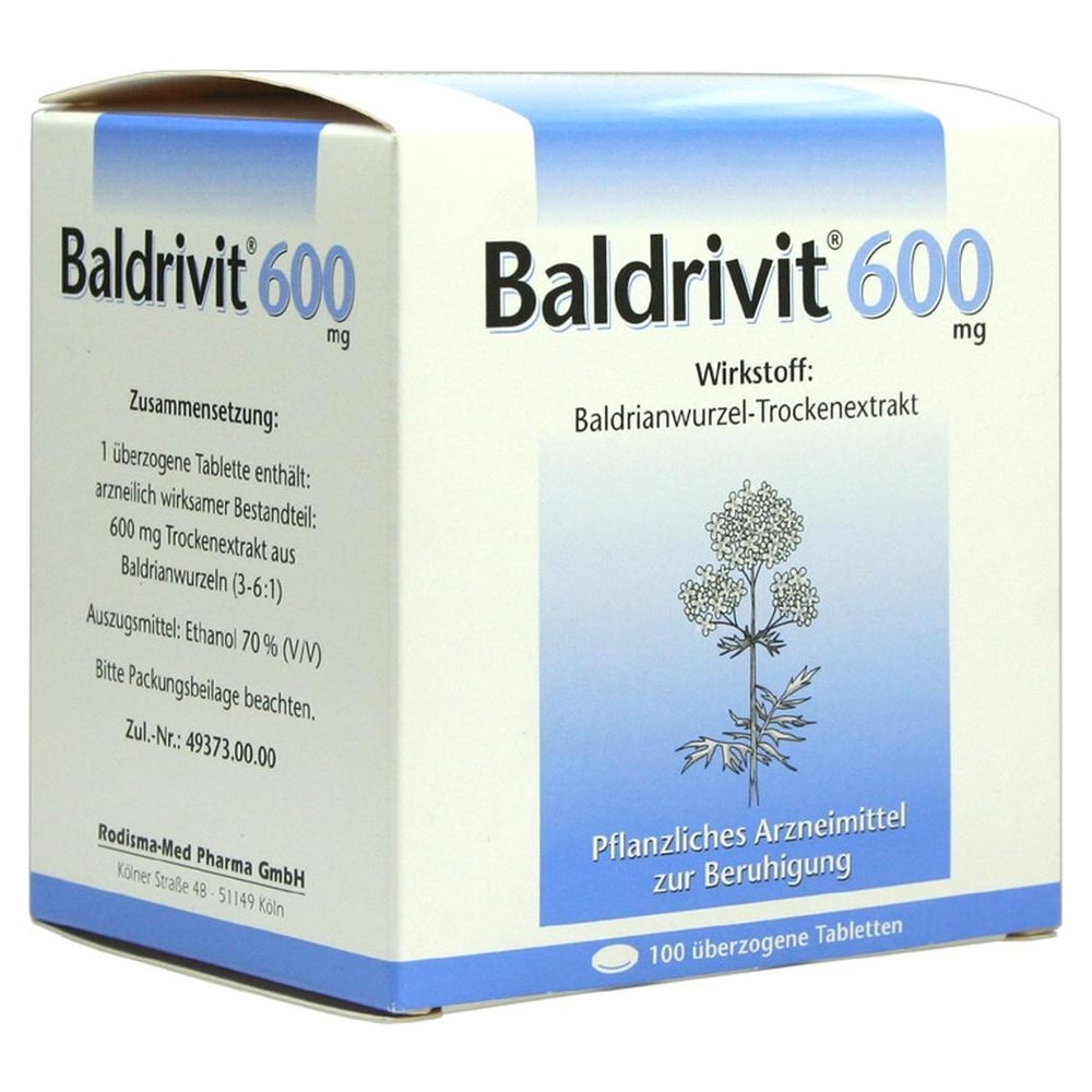 Baldrivit 600 mg überzogene Tabletten 100 St