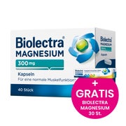 Produktabbildung: Biolectra Magnesium 300 mg Kapseln 40 St