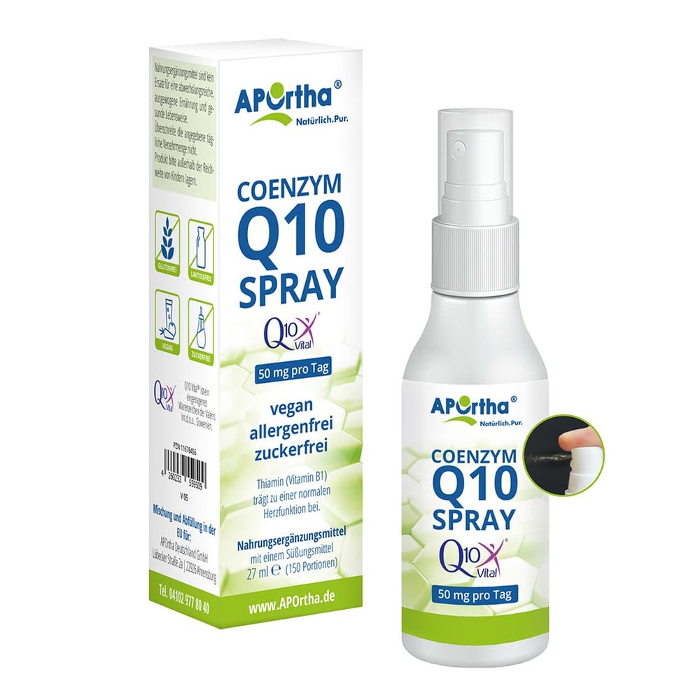 APOrtha® Q10Vital® Coenzym Q10 Spray - veganes Mundspray - Ubiquinon 27 ml