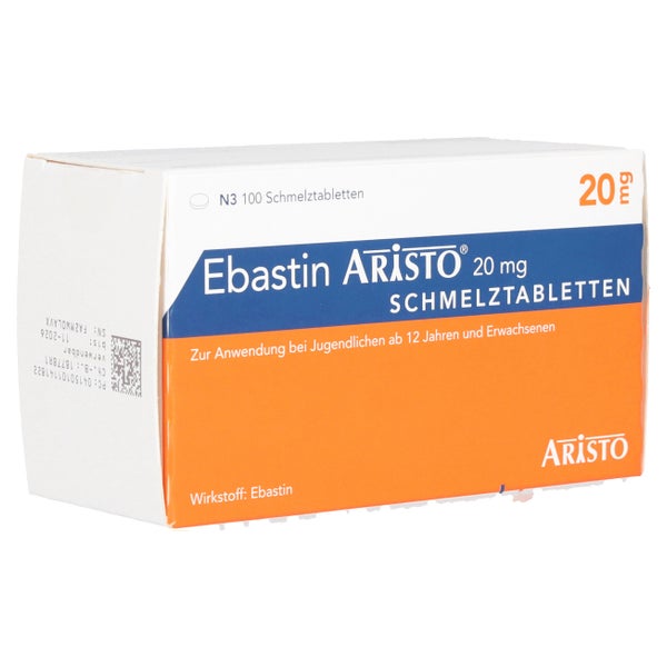 Ebastin Aristo 20 mg Schmelztabletten 100 St