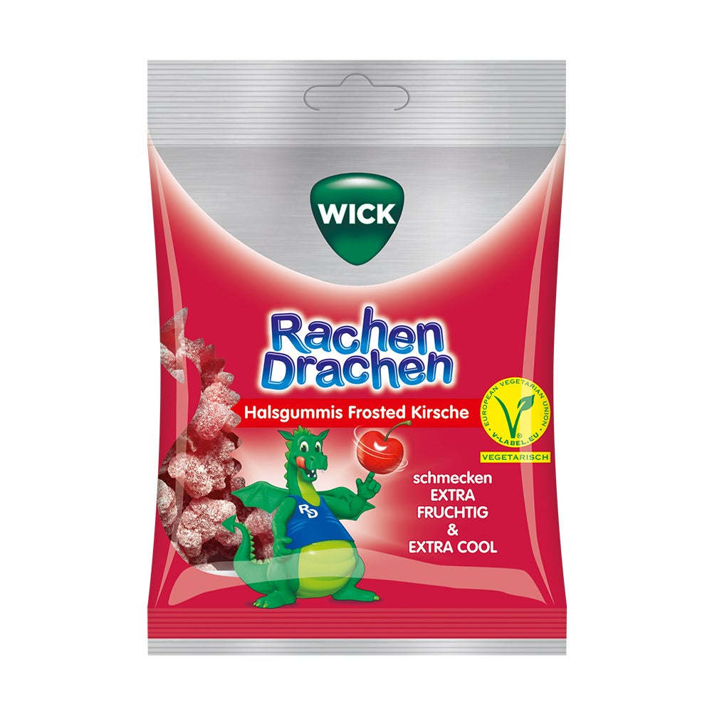 WICK Rachendrachen Halsgummis Kirsche 75 g