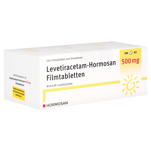 LEVETIRACETAM Hormosan 500 mg Filmtabletten 200 St