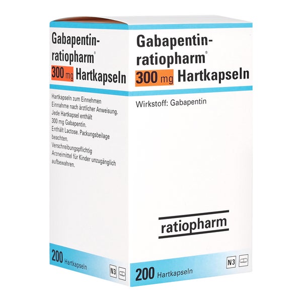 GABAPENTIN-ratiopharm 300 mg Hartkapseln 200 St