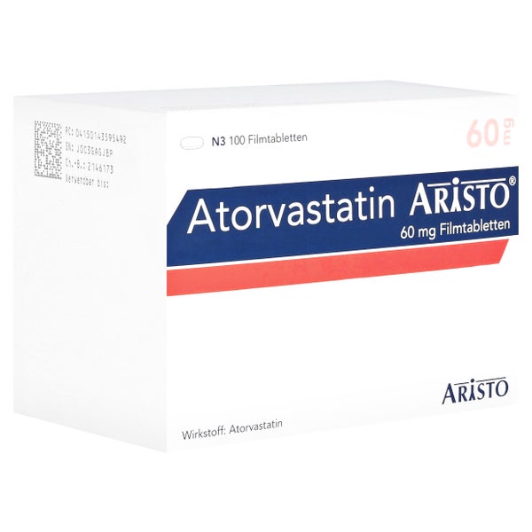 Atorvastatin Aristo 60 mg Filmtabletten 100 St