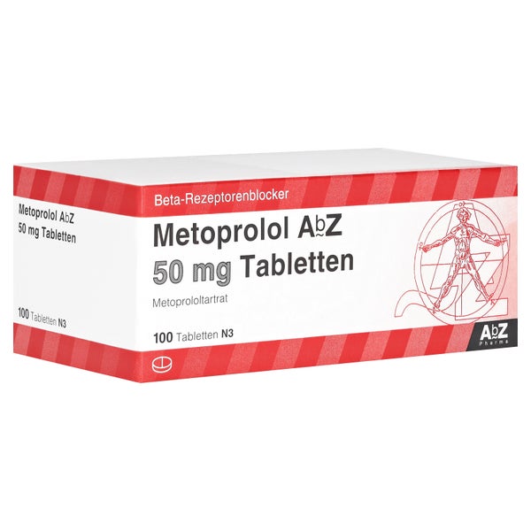 Metoprolol AbZ 50 mg Tabletten 100 St