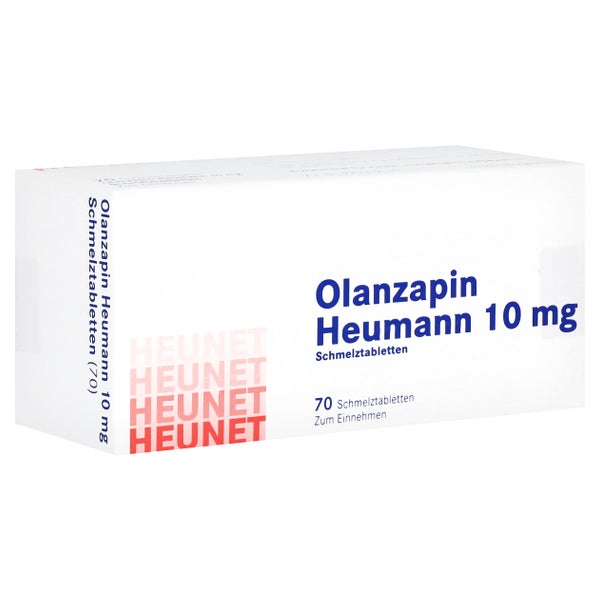 OLANZAPIN Heumann 10 mg Schmelztabletten Heunet 70 St