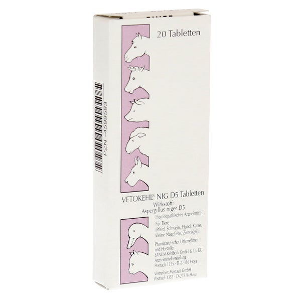 Vetokehl NIG. D 5 Tabletten vet. 20 St