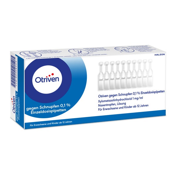 Otriven 0,1 % Einzeldosispipetten 40X0,3 ml