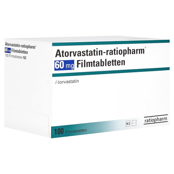 ATORVASTATIN-ratiopharm 60 mg Filmtabletten 100 St