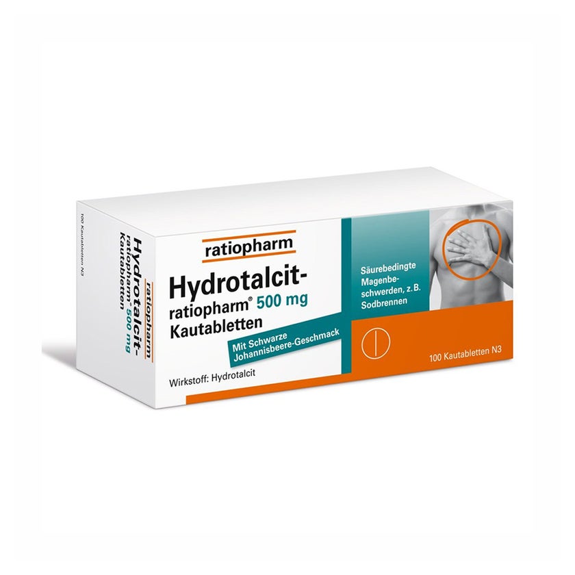 Hydrotalcit ratiopharm 500 mg 100 St