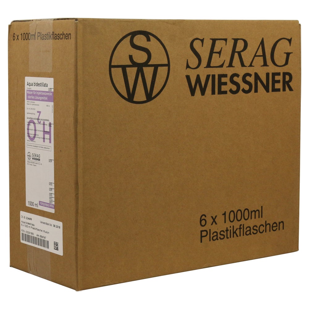 AQUA Bidest Plastik 6X1000 ml