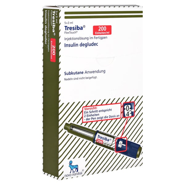 TRESIBA 200 I.E./ml Inj.-Lsg.i.FlexTouch 5X3 ml