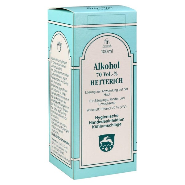 Alkohol 70% V/V Hetterich 100 ml