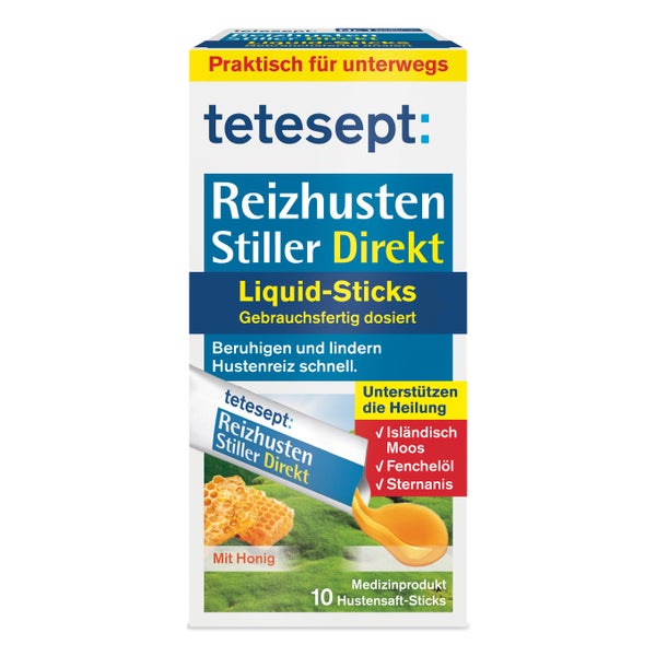 Tetesept Reizhusten Stiller Direkt Liqui 10 St