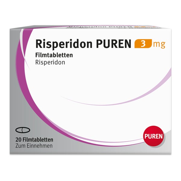 Risperidon Puren 3 mg Filmtabletten 20 St
