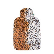 Wärmflasche Klassik 1,8 l mit Veloursbezug Leopard 1 St