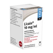 LICAIN 1% 10 mg/ml Inj.Lsg.500mg/50ml Dsfl. 50 ml
