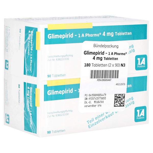Glimepirid-1a Pharma 4 mg Tabletten 180 St