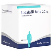 Produktabbildung: Tadalafil beta 20 mg Filmtabletten 48 St