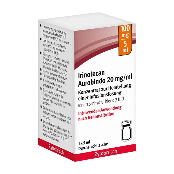 IRINOTECAN Aurobindo 20mg/ml 100mg Konz.z.H.Inf.L. 1X5 ml