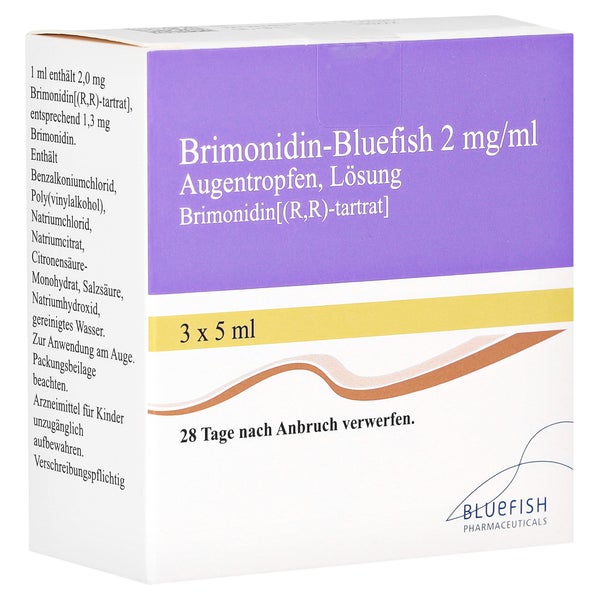 BRIMONIDIN-Bluefish 2 mg/ml Augentropfen 3X5 ml