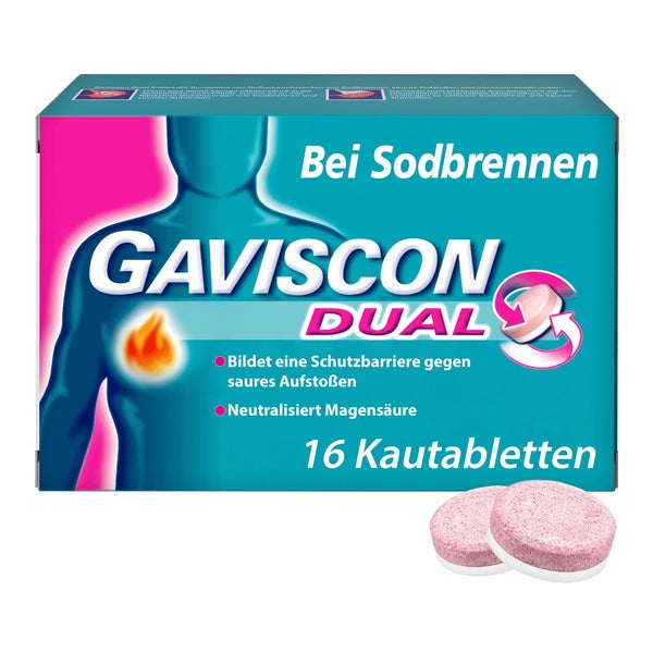 GAVISCON Dual Kautabletten 16 St