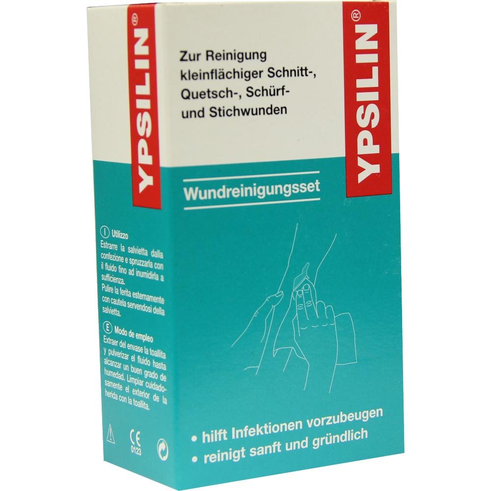 Produktabbildung: Holthaus Medical YPSILIN Wundreinigungsset - klein mit 50 ml Fluid + 10 Tüchern 1 St