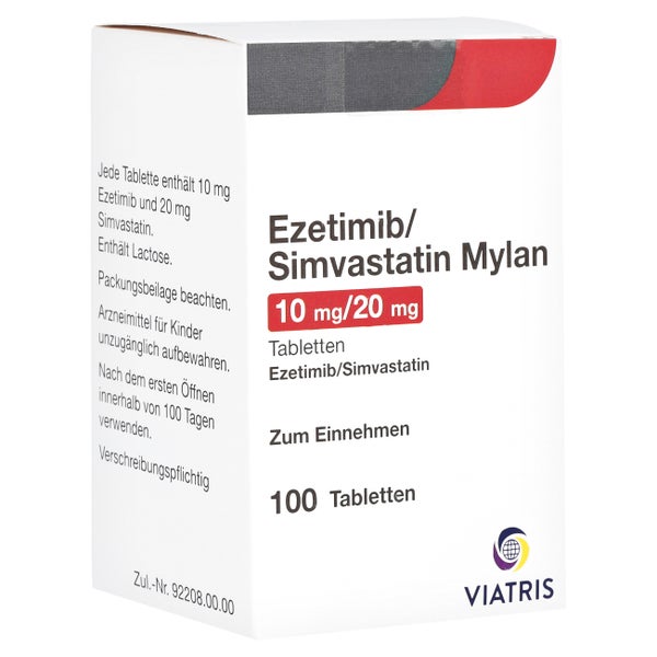 EZETIMIB/Simvastatin Mylan 10 mg/20 mg Tabletten 100 St