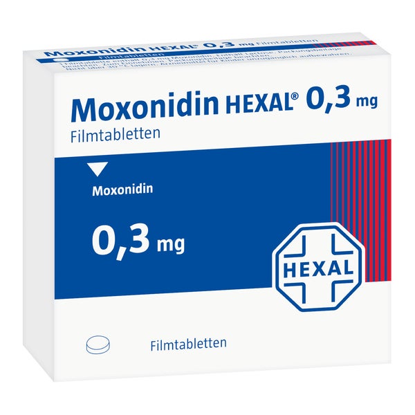 Moxonidin Hexal 0,3 mg Filmtabletten 100 St