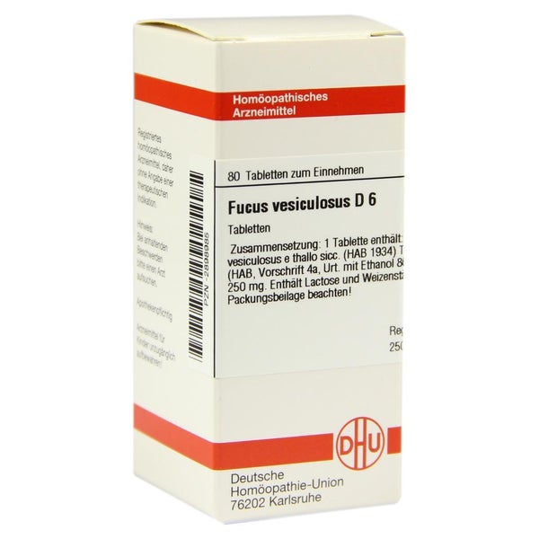 Fucus Vesiculosus D 6 Tabletten 80 St
