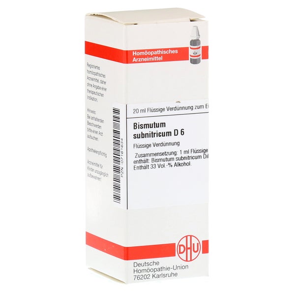 Bismutum Subnitricum D 6 Dilution 20 ml