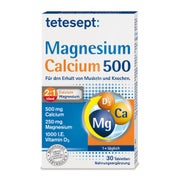Tetesept Magnesium+calcium 500 Tabletten 30 St