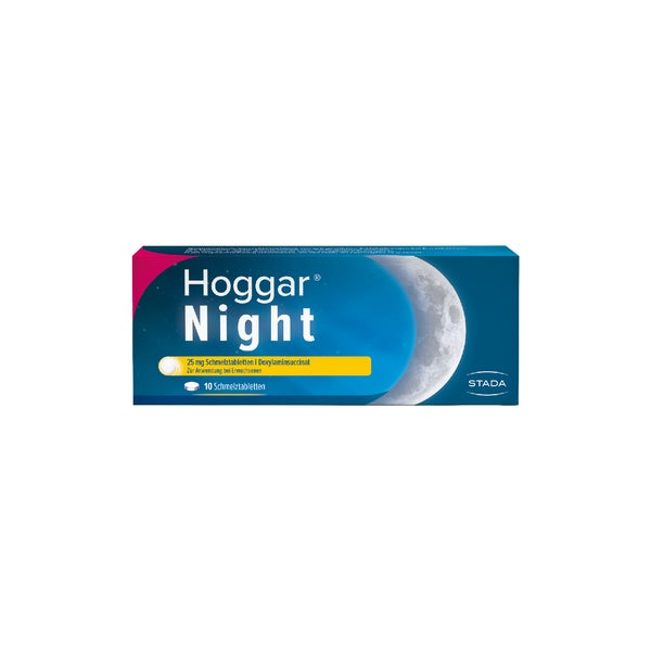 Hoggar Night 25 mg Doxylamin Schlaf-Schmelztabletten 10 St