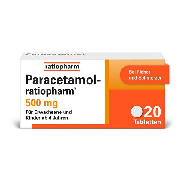 Paracetamol-ratiopharm® 500 mg Tabletten 20 St